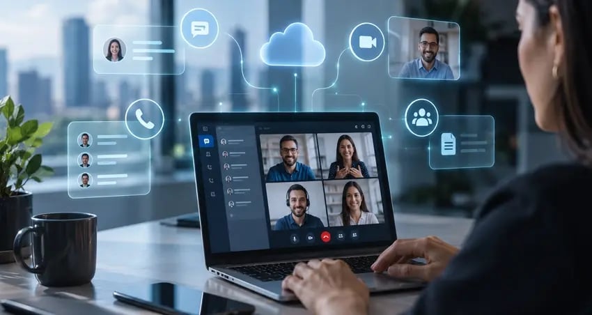 Plataforma de comunicaciones unificadas con videollamadas, mensajería y colaboración en la Nube